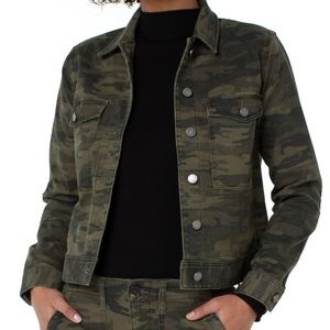 NWT Liverpool Camo Patch Pocket Jacket Medium